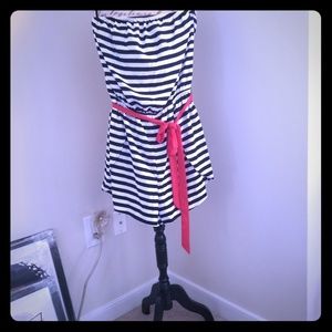 Peach Love California Striped Romper